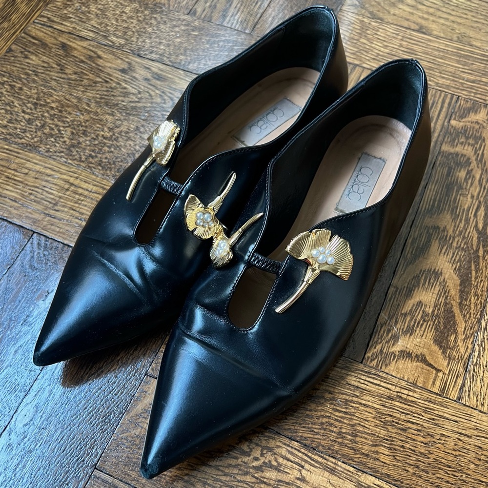 Coliac Flats with Gold Leaf Embellishment